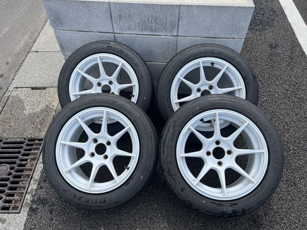深リム ステルスレーシング 16インチ 7J +40 4H100 165/45R16 タント N