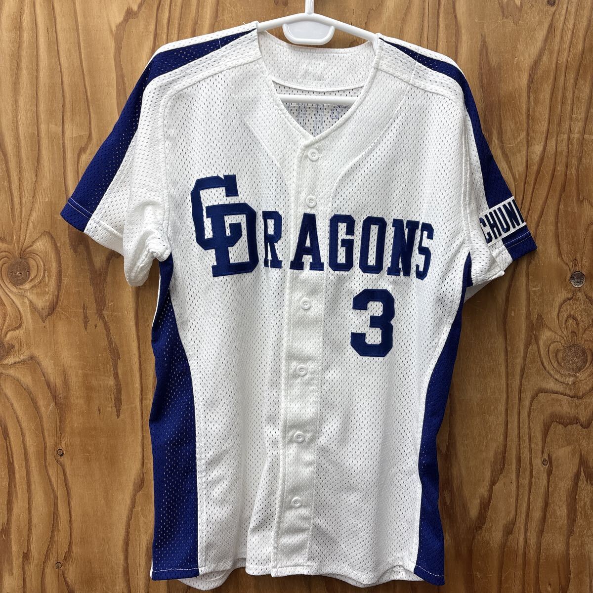 ミズノ製 中日ドラゴンズ グランドコート 青 L ◇ Mizuno スタジャン