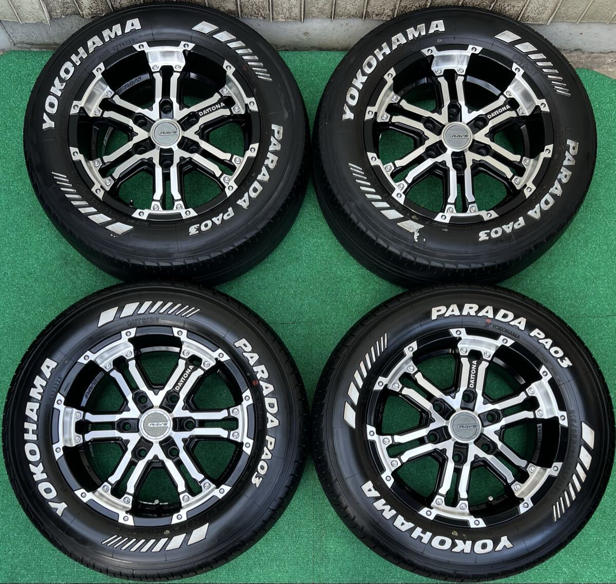 K*O様 RAYS デイトナ 16インチ ホイールセット 中古】RAYS レイズ DAYTONA デイトナ KCX ホイール 16インチ 5.5J +48