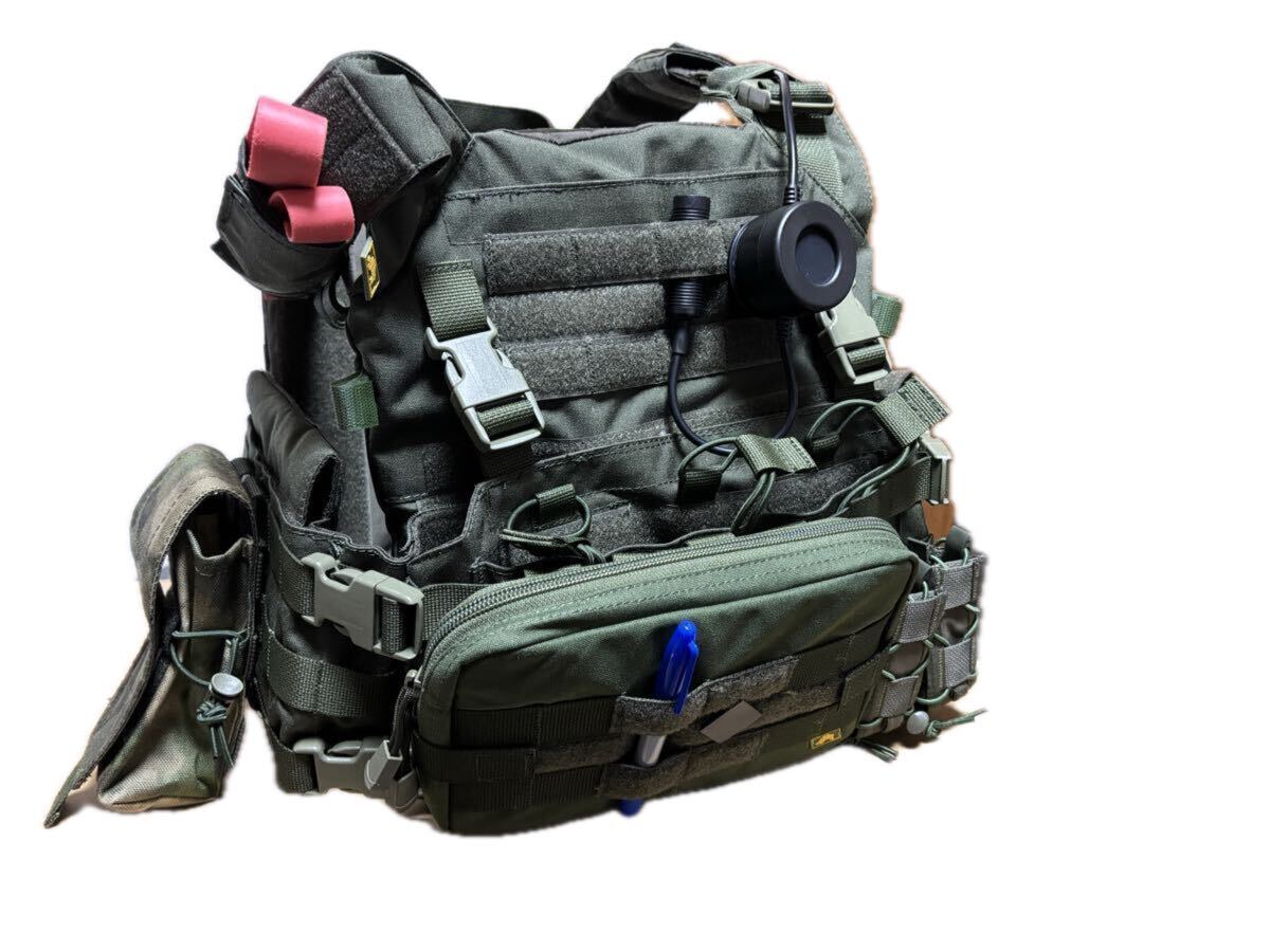 5.11 Tactical TACTEC プレートキャリア ワッペン付き OD ミリタリー