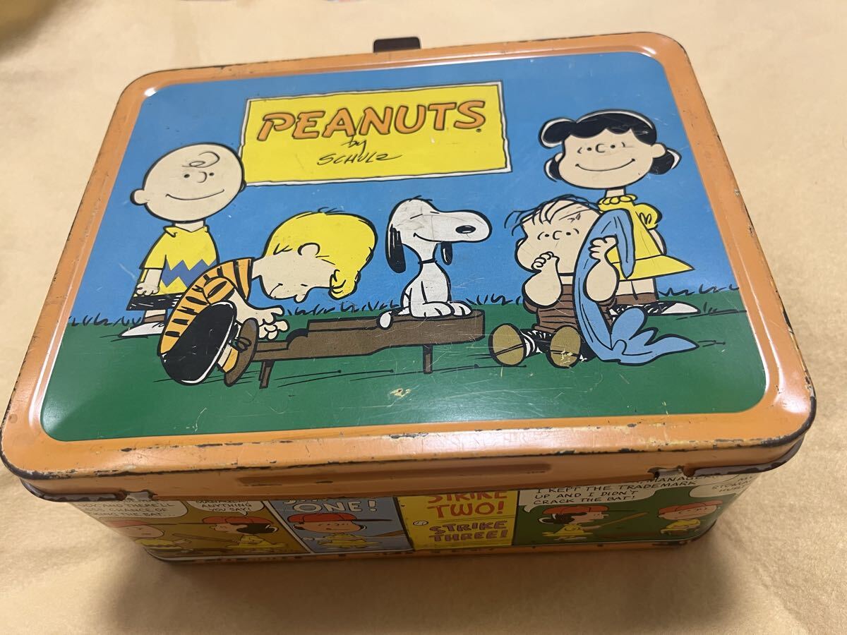 1970－80s THERMOS社製 SNOOPY スヌーピー PEANUTS ブリキ缶
