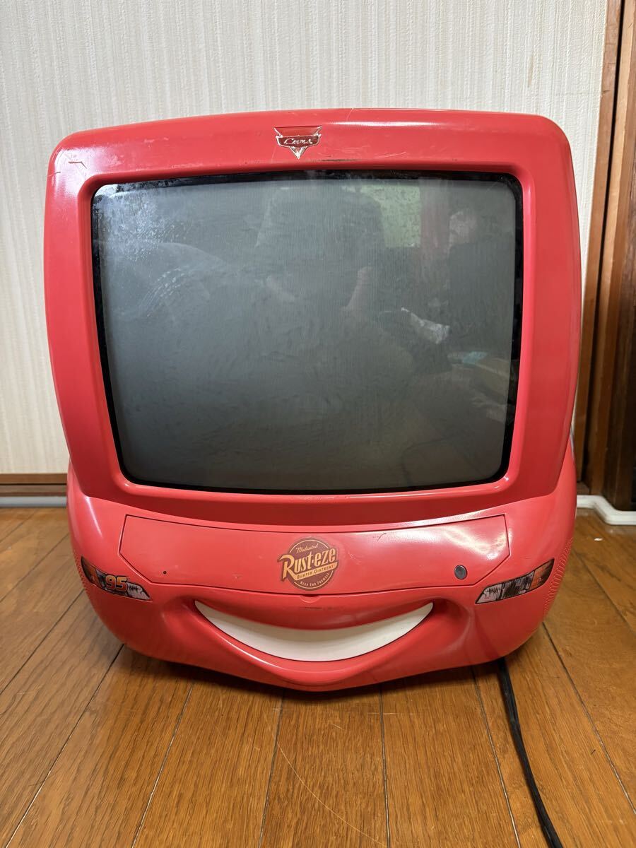 中古】☆限定品☆ □カーズ DVDコンボ ディズニー 14型ブラウン管TV