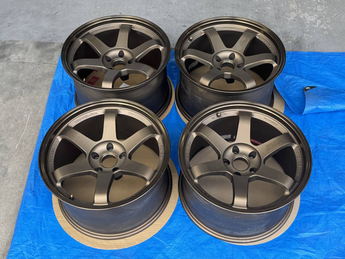 86 BRZ RAYS TE37SL 17 9.5j +45 新品タイヤ4本付 255 40 17 