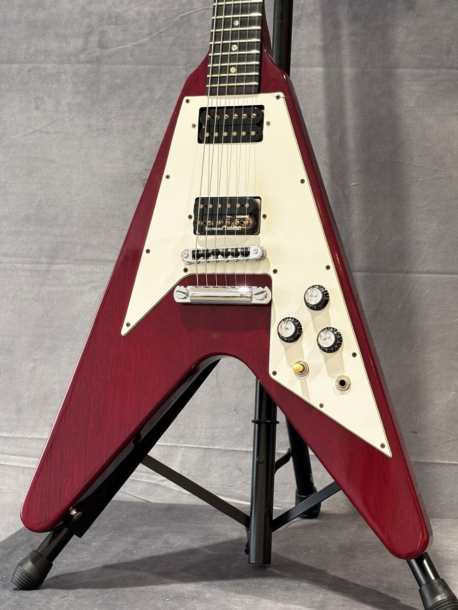 美品 激レア クリアボディ Juno Flying V（フライングV）エレキギター