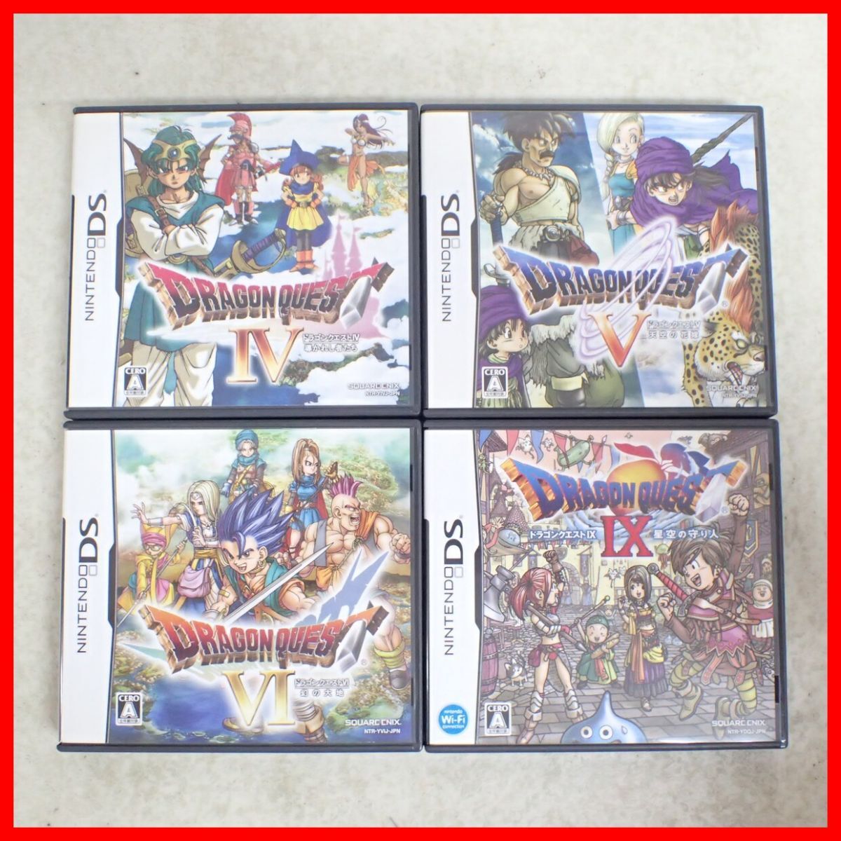 動作保証品 ニンテンドーDS ドラゴンクエストIV/V/IX まとめて 3本