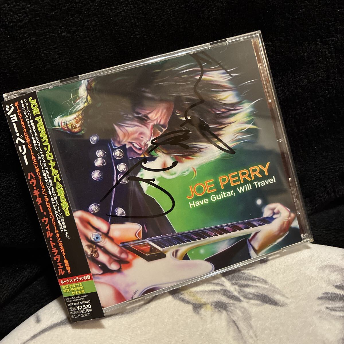 直筆サイン入り】☆Joe Perry / ジョー・ペリー 直筆サイン入りチラシ