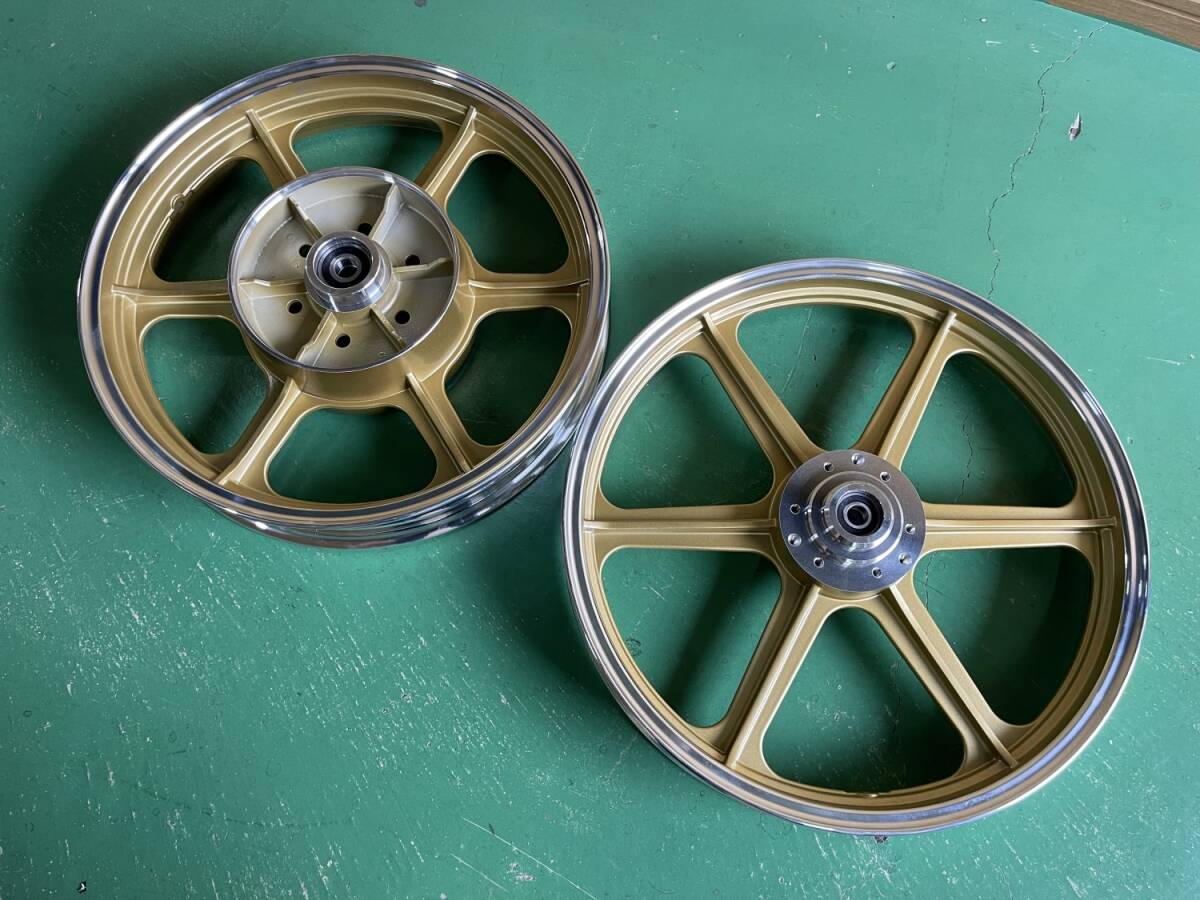 やや傷や汚れあり】当時物 Z1 Z2 ハヤシキャストホイール 6穴 ノンレス