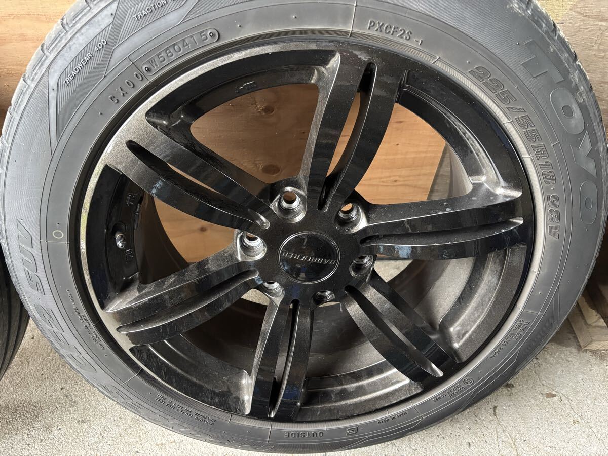 415 コブラ 18インチ 6穴 PCD139.7 8J +38 2本 中古】415 コブラ バッドラッカー 18インチ 8J +38 139.7 6穴