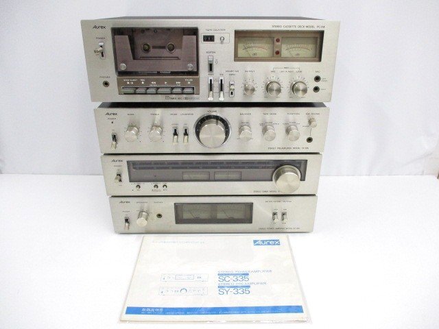 中古】06/06-13 AUREX オーレックス ステレオ チューナー アンプ ST