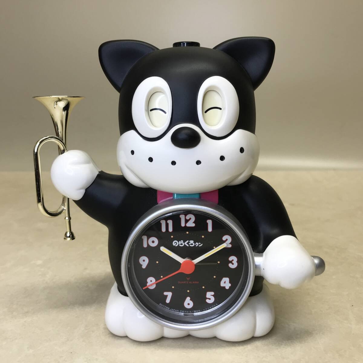 動作確認済み 箱無し 昭和レトロ のらくろクン 目覚まし時計 ノラクロ