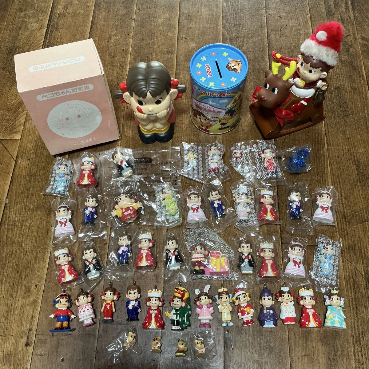 不二家 ミニミニペコちゃん（ペコポコ人形マスコット）いろいろ50個+