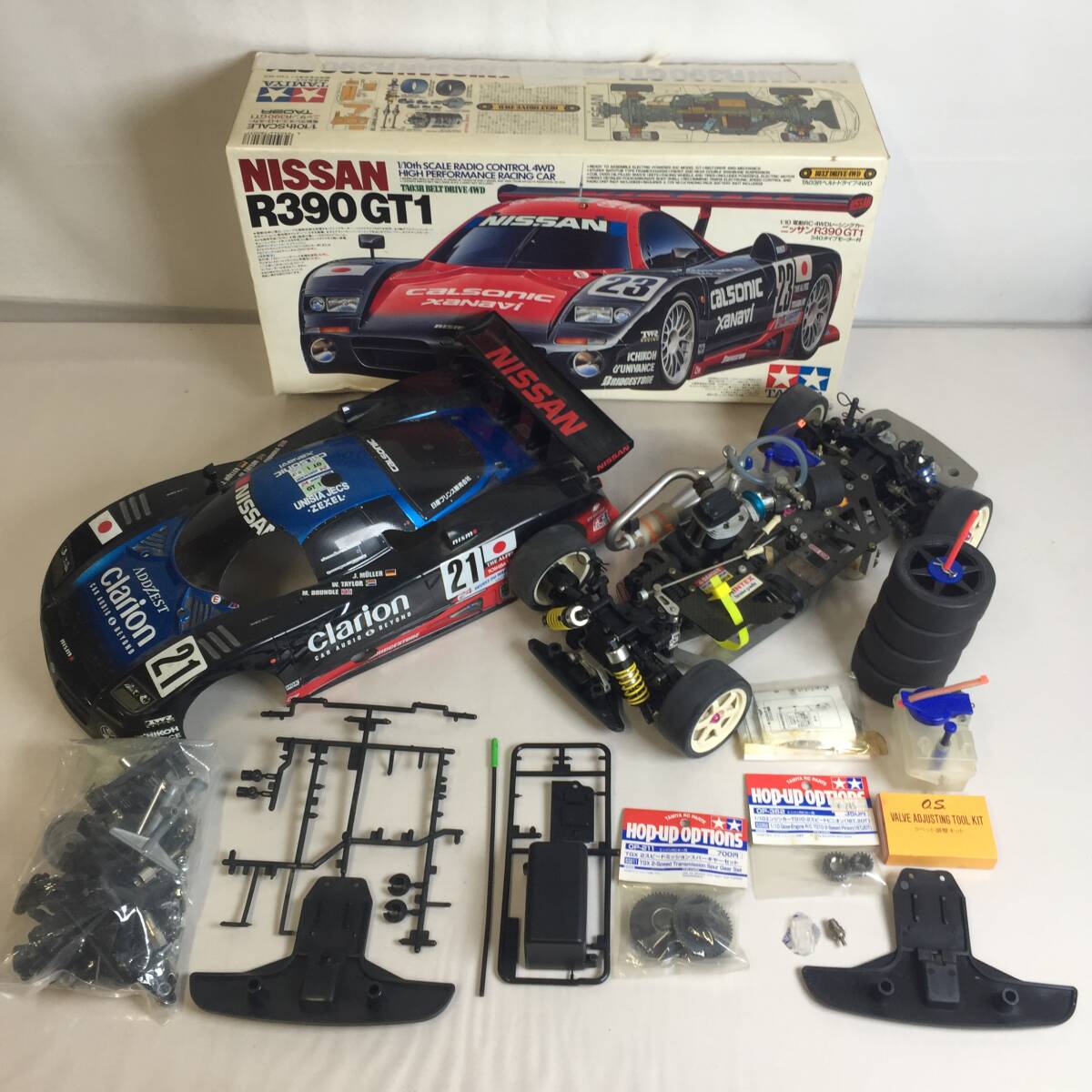 動画有 京商 スーパー10 FW-04 GP RC エンジン 固着無 圧縮 OK Kyosho