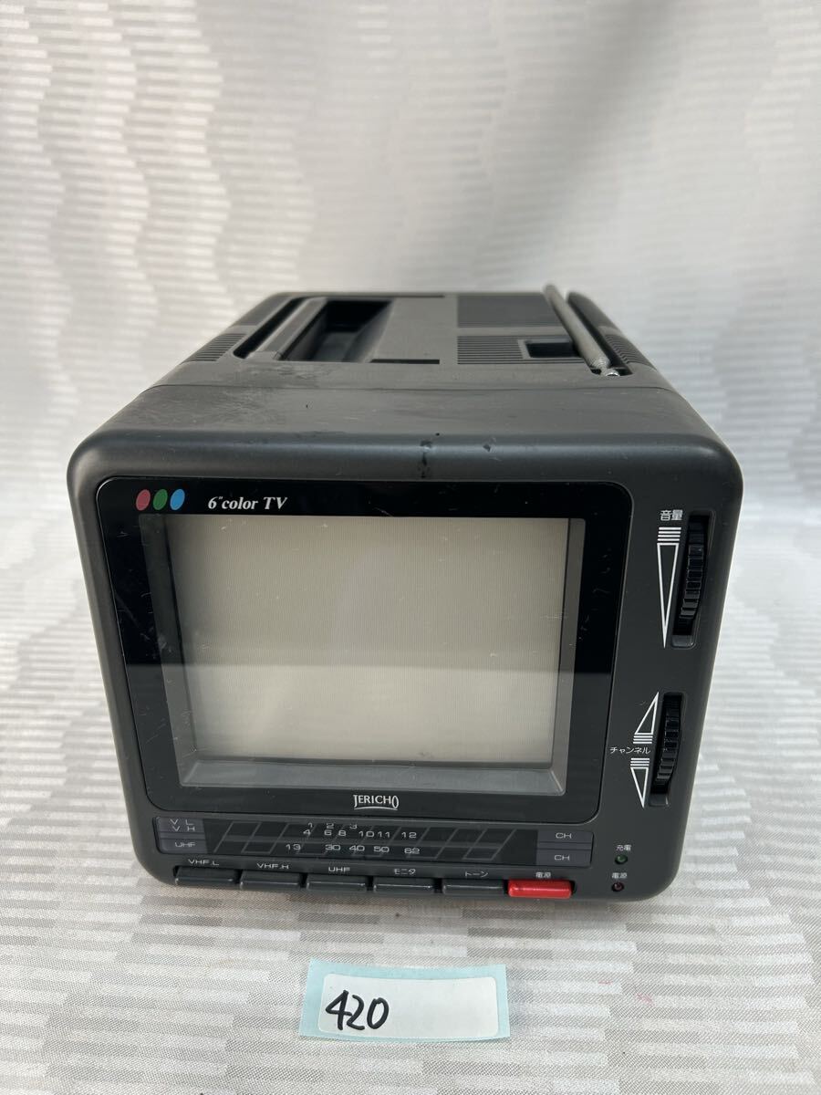 やや傷や汚れあり】ミニテレビ JERICHO MODEL J-610 コンパクト型 6