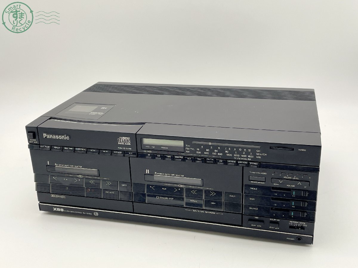 希少○Panasonic/パナソニック RX-DT901 WカセットCDラジカセ バブル
