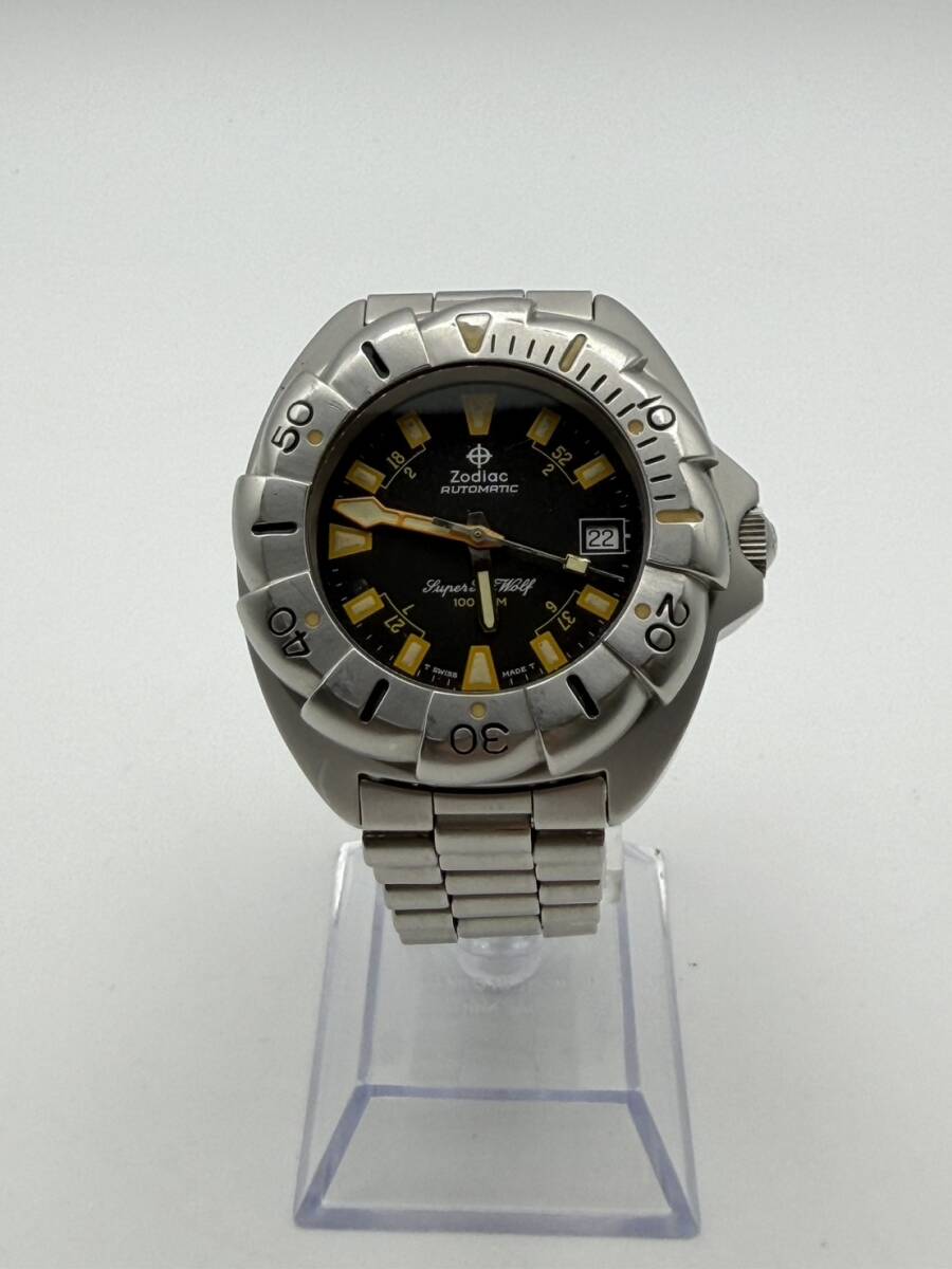 極美品 世界限定82本 ZODIAC Super Sea Wolf 68 ZO9500 自動巻き