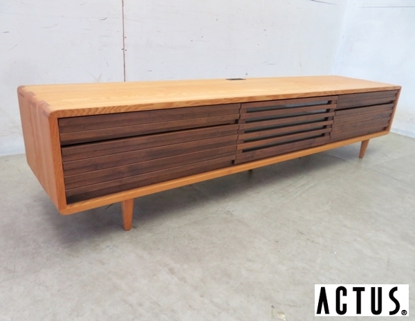 中古】ACTUSアクタス◇ロダン ◇タモ無垢材◇L型シェルフ◇ボックス