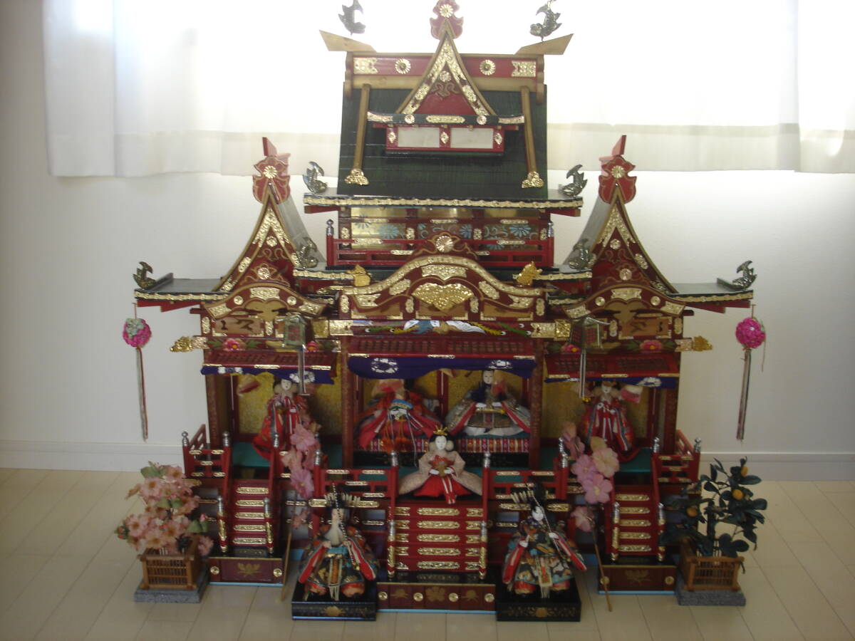 五】京都 丸屋 丸平 大木平蔵 雛人形 『隋臣』 右大臣 左大臣 共箱の