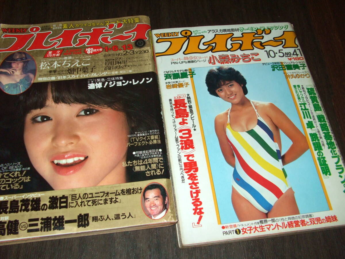 週刊プレイボーイ 1982年 9月28日号 早瀬久美 遠野友里 岡本かおり