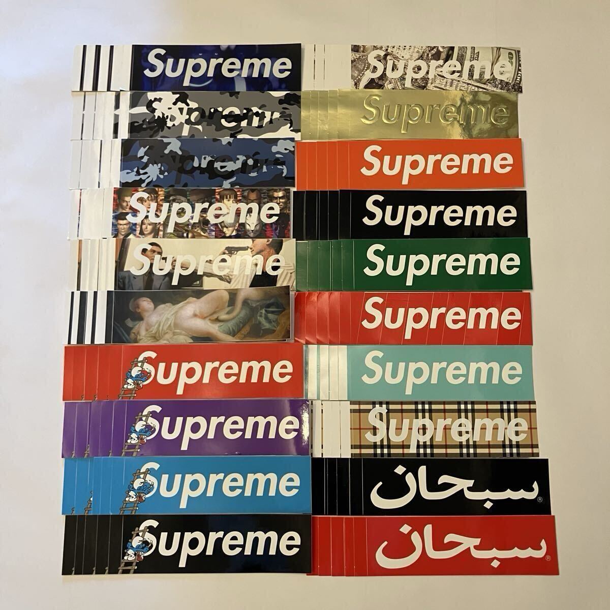 新品】激レア 新品 40種類 Supreme Box Logo Sticker シュプリーム