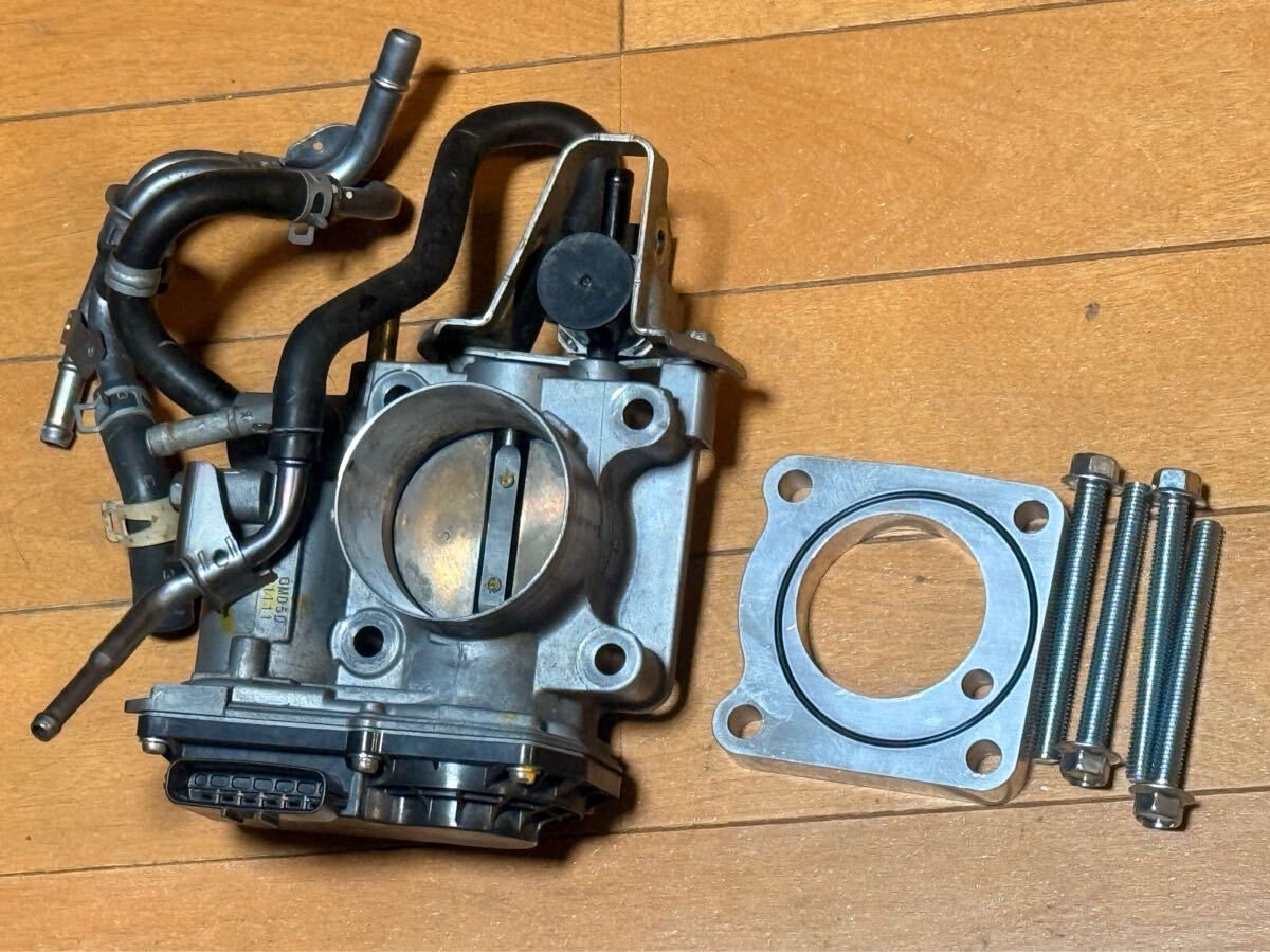 中古】スロットルスペーサー付 スズキ ジムニー スロットルボディ