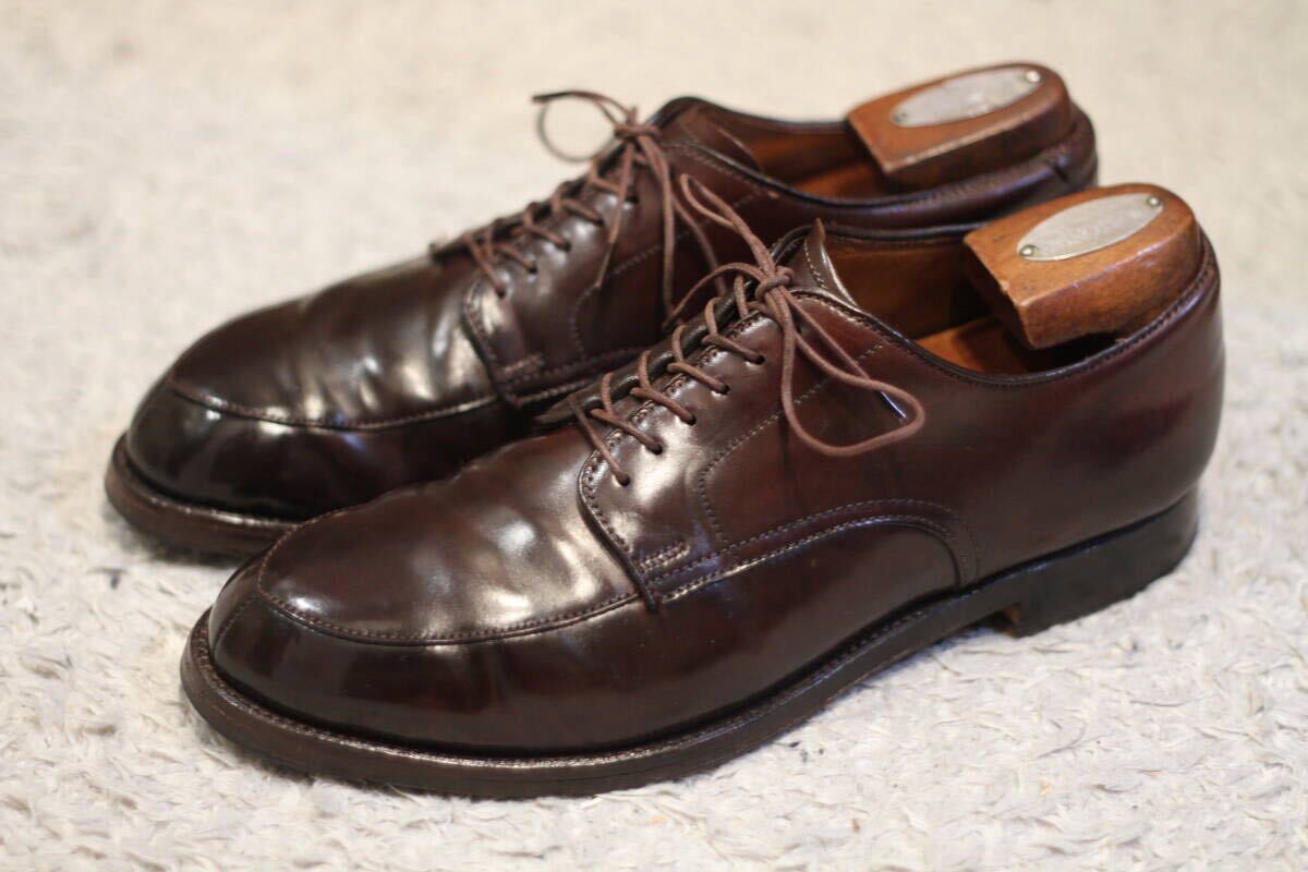 新品】新品 ALDEN Beams別注 7.5 Vチップ コードバンコンビ オールデン