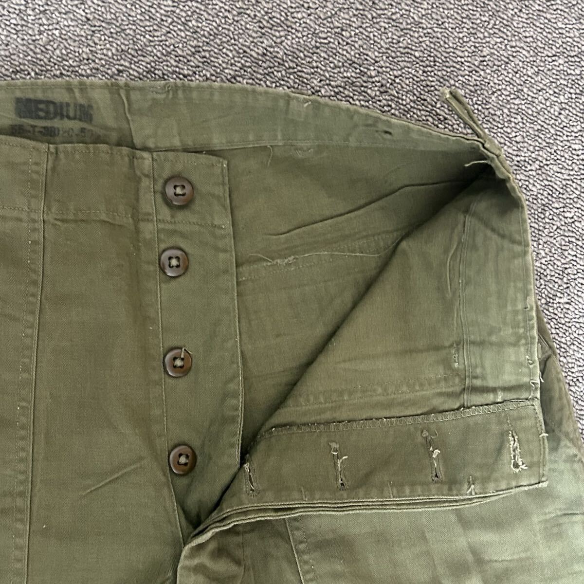 30s40s 【 ドイツ軍 ビンテージ 】コットン マリン セーラーパンツ 