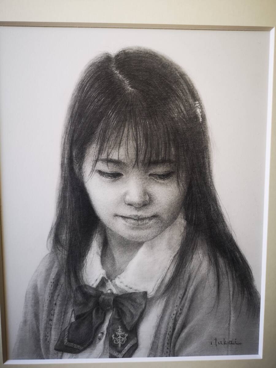 超美品 美人画 Yahoo!オークション - 新品額装 作品4105』氏直筆色鉛筆