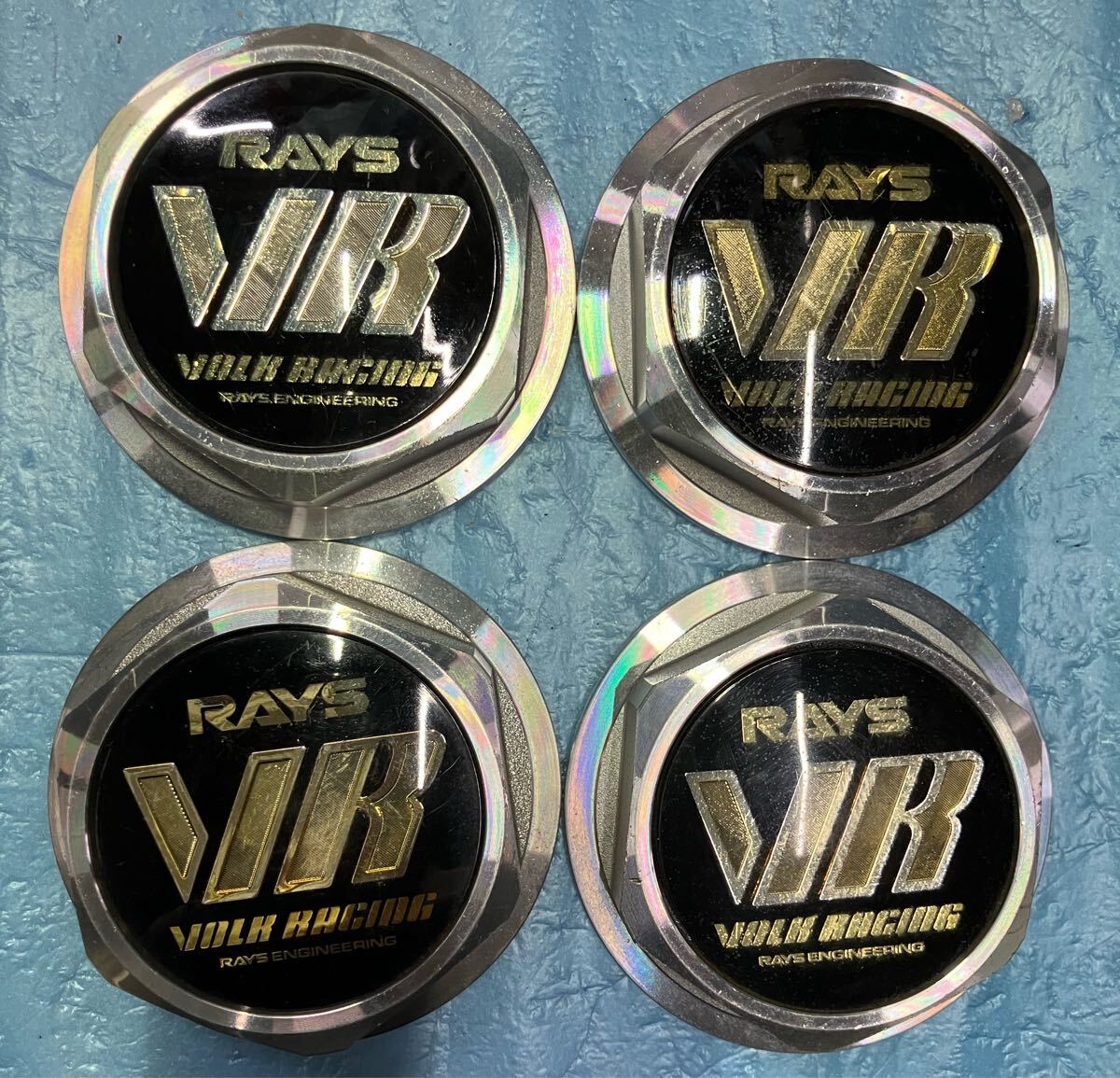 中古】RAYS ボルクレーシング グループAV 17 センターキャップ 4枚 