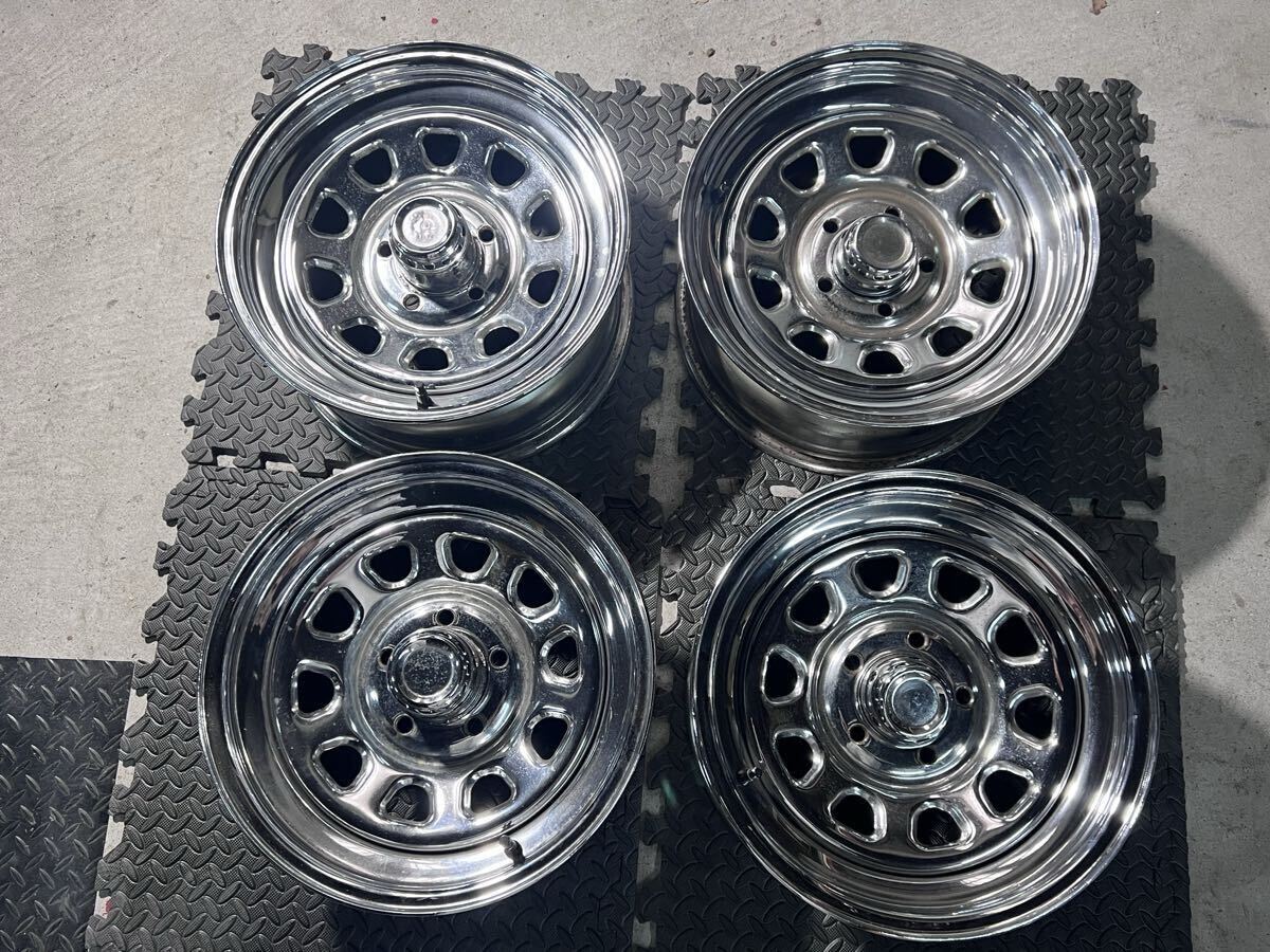 値下げ対応可 デイトナ風 スチールホイール 15×7 +15 4H 114.3 値下げ