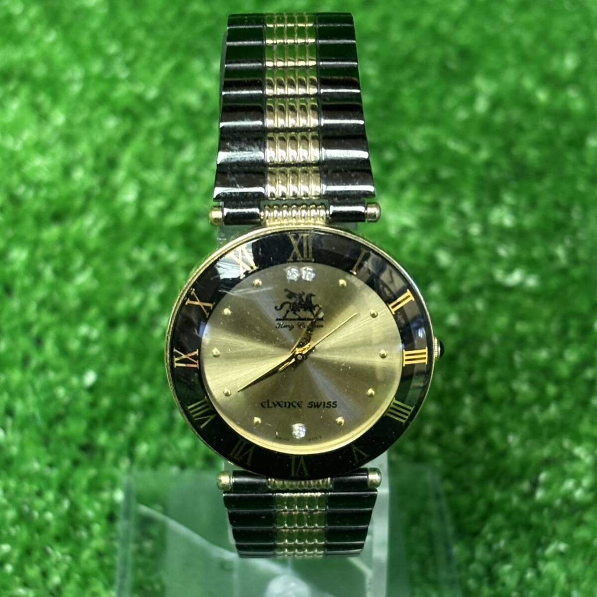 中古】本物 エルヴェンス SKC-1 18金無垢 K18 750 時計 クォーツ 総 