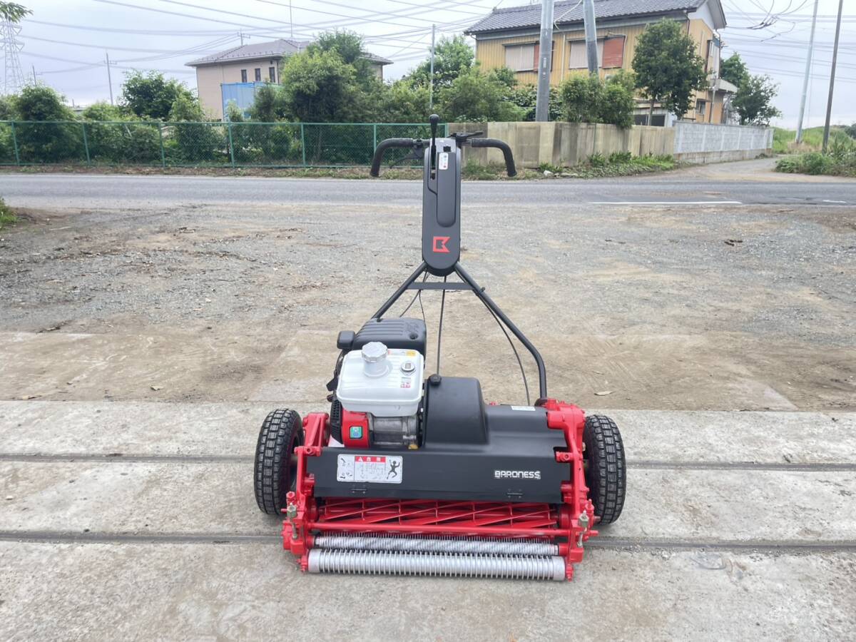 中古】バロネス LM80 リールモア 芝刈機 椅子付き！ 売り切りスタート