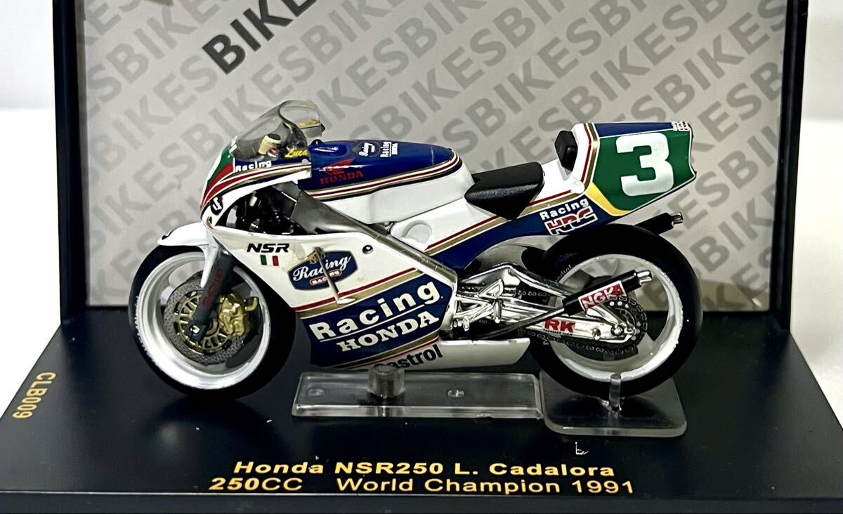 ホンダ Honda NSR250 LUCA CADALORA 1991 ミニカー フィギュアの落札