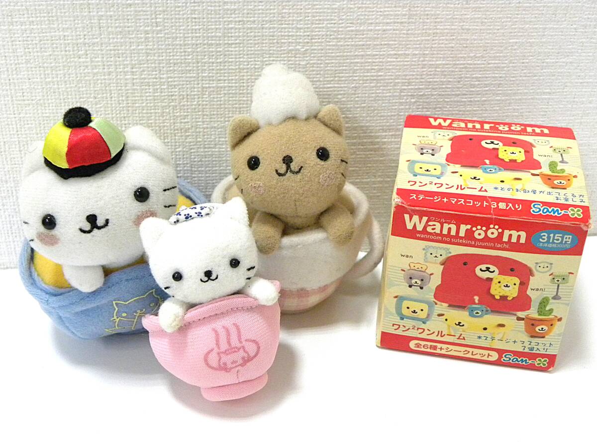 新品】新品☆即決 にゃんにゃんにゃんこ ケーキぬいぐるみ 4種セット