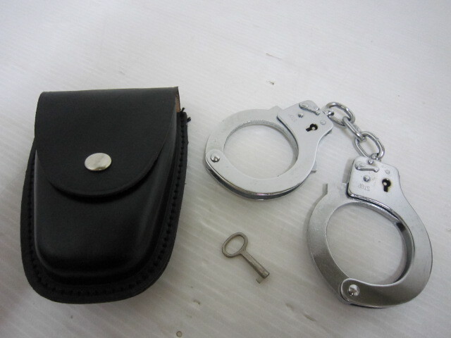 新品】手錠キー鍵keyカギ 日本警察 旭日章刻印入り ガイコツ型