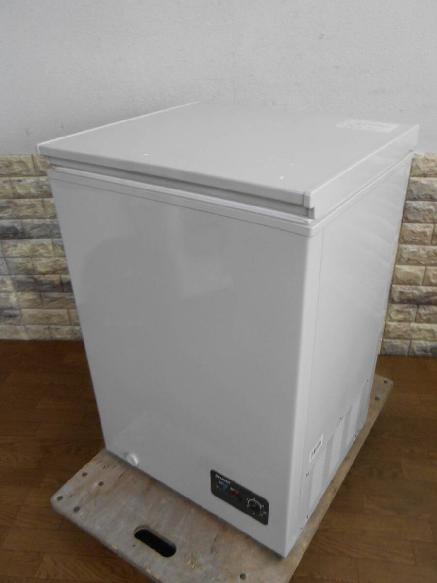 □□美品☆シャープ 直冷式 屋外設置対応冷凍ストッカー☆100L冷凍庫