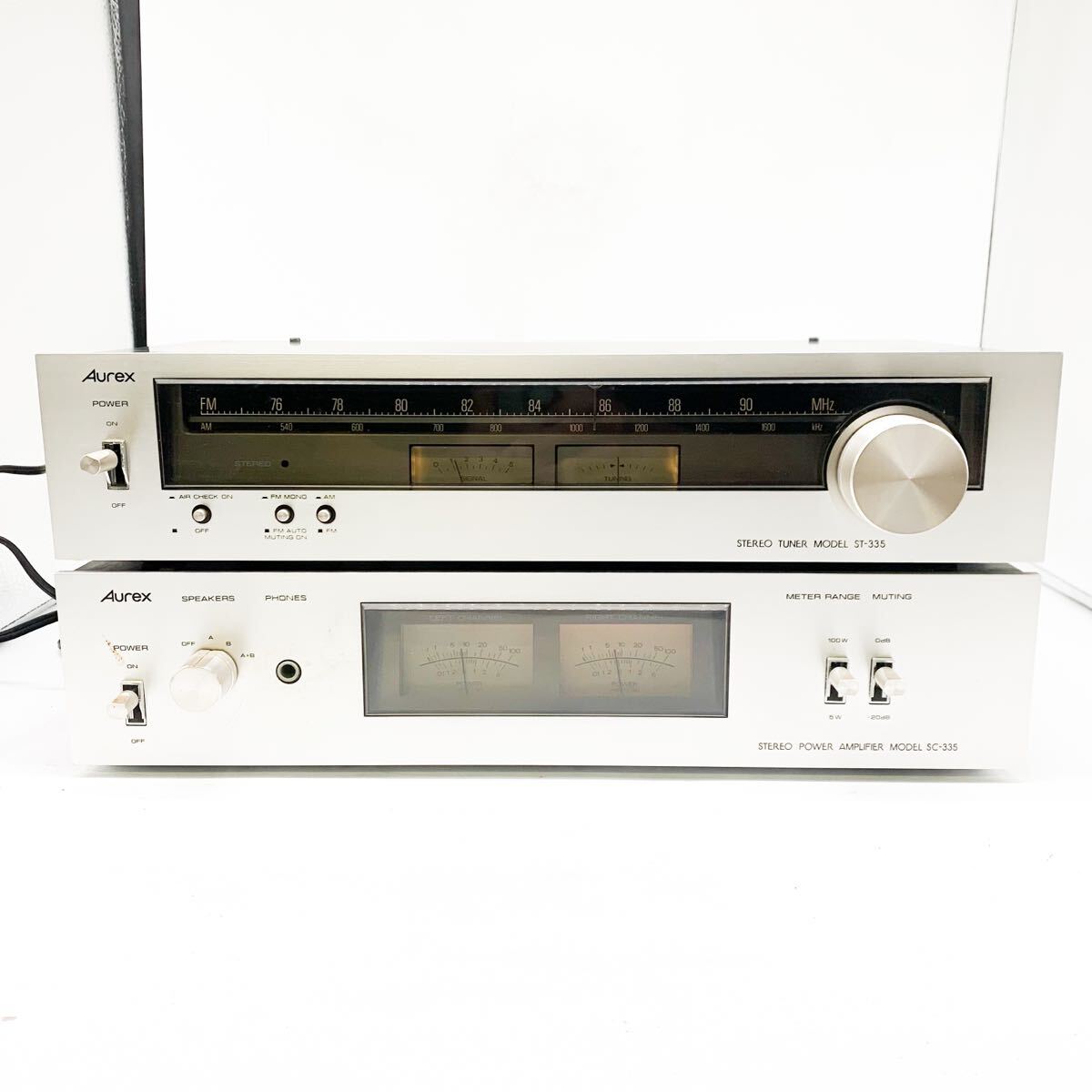 中古】06/06-13 AUREX オーレックス ステレオ チューナー アンプ ST