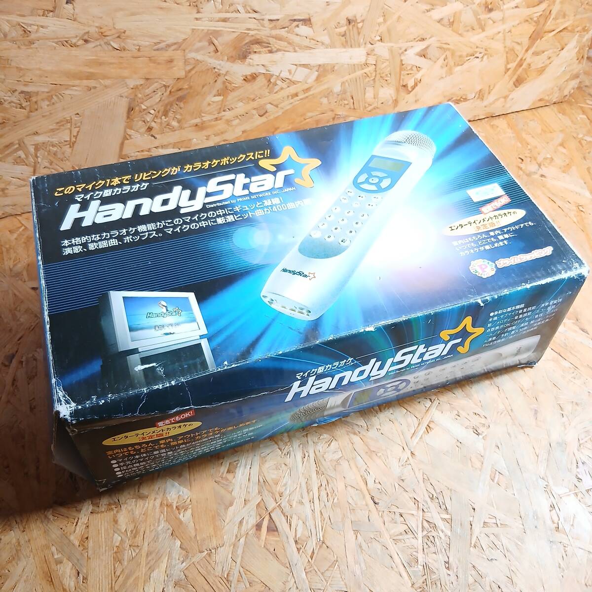 K 111416）マイク型カラオケ 2個セット HandyStar ハンディスター
