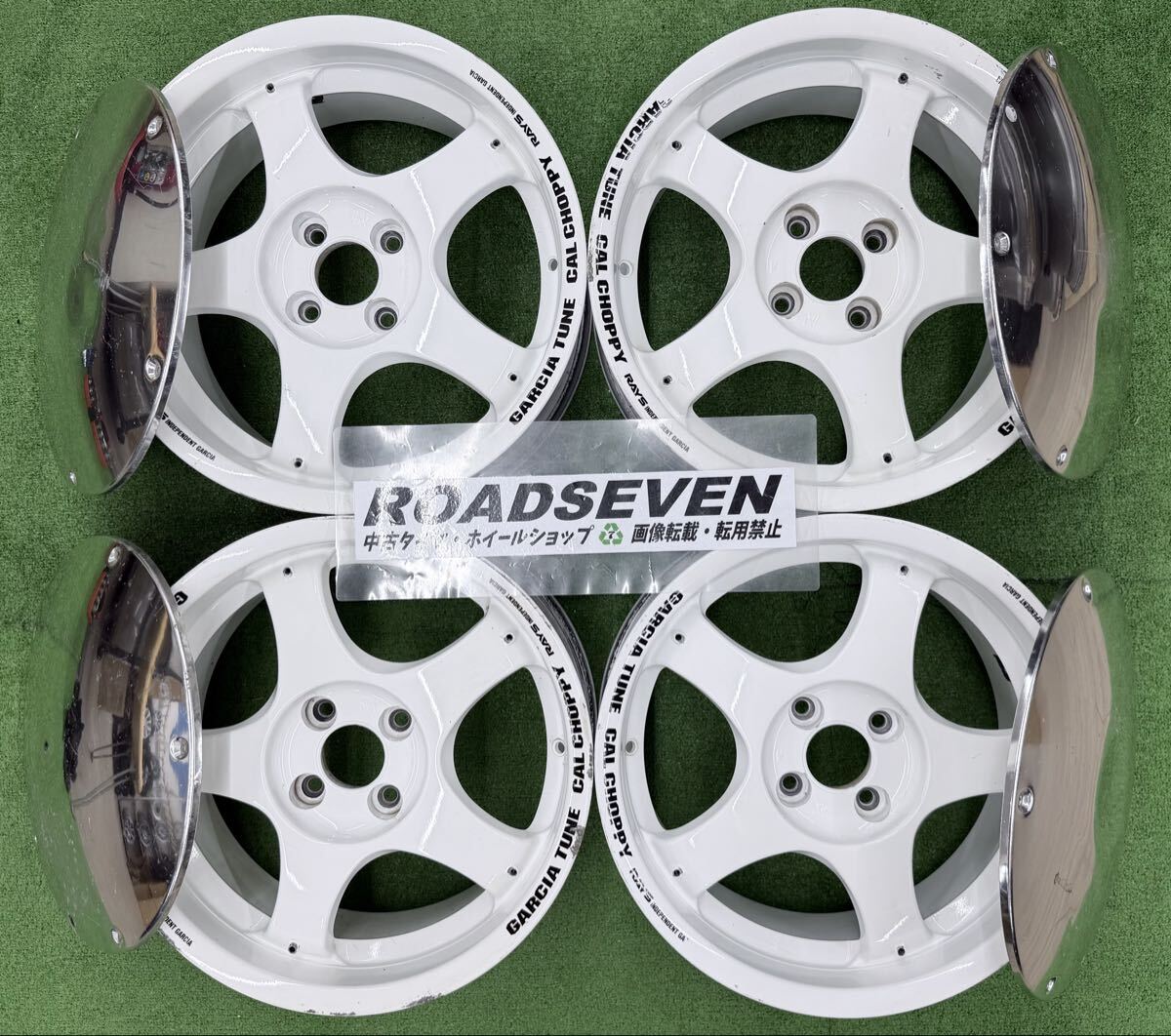 中古】RAYS レイズ CAL CHOPPY キャルチョッピー 5J-14 ofu +42 PCD100
