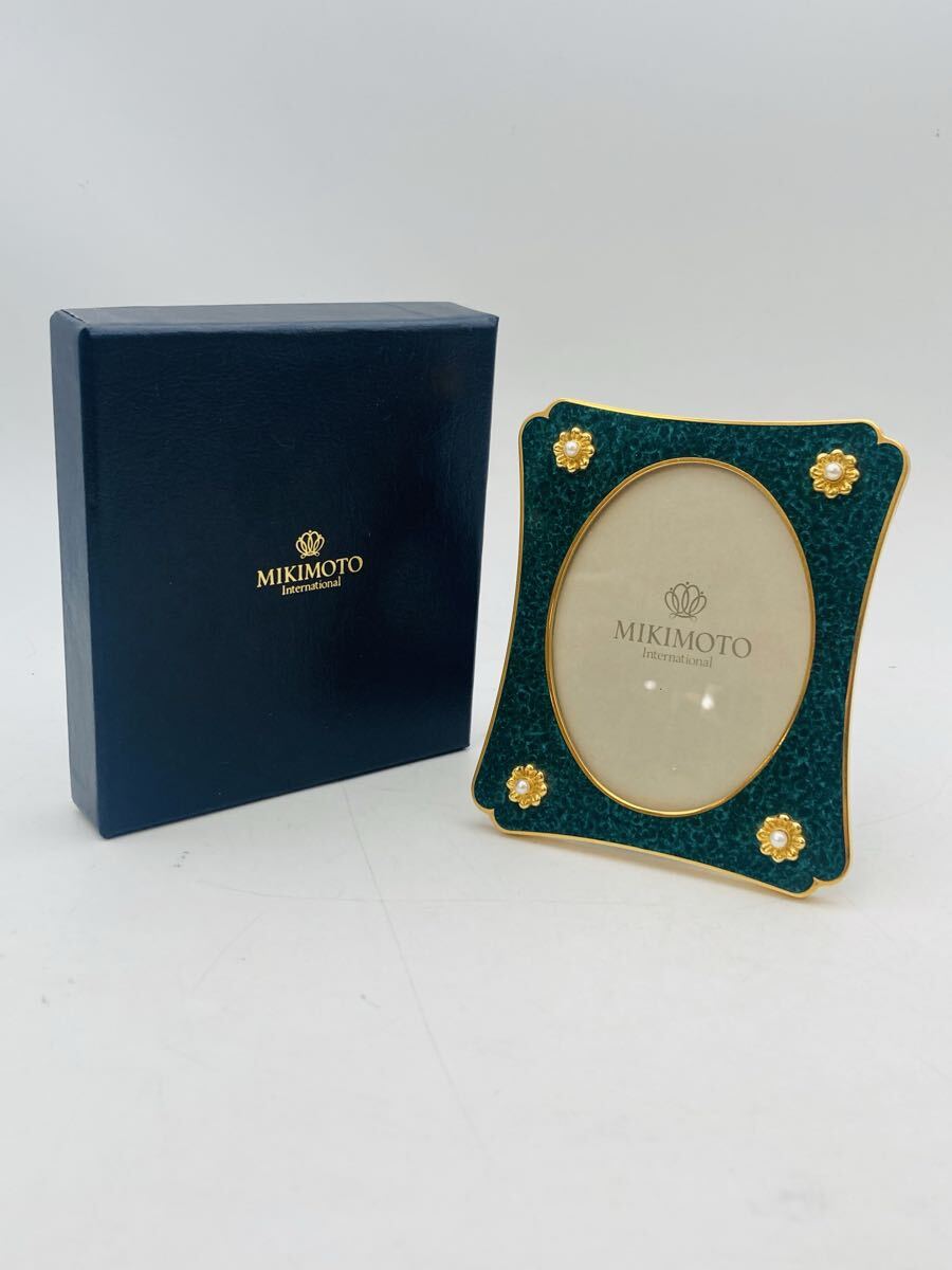 MIKIMOTO/ミキモト】真珠付き・クォーツクロック 置時計《美品