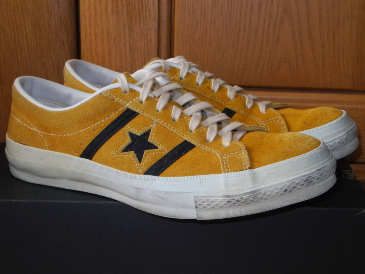 初期 日本製 converse ジャックスター 白xトリコロール レザー US 9