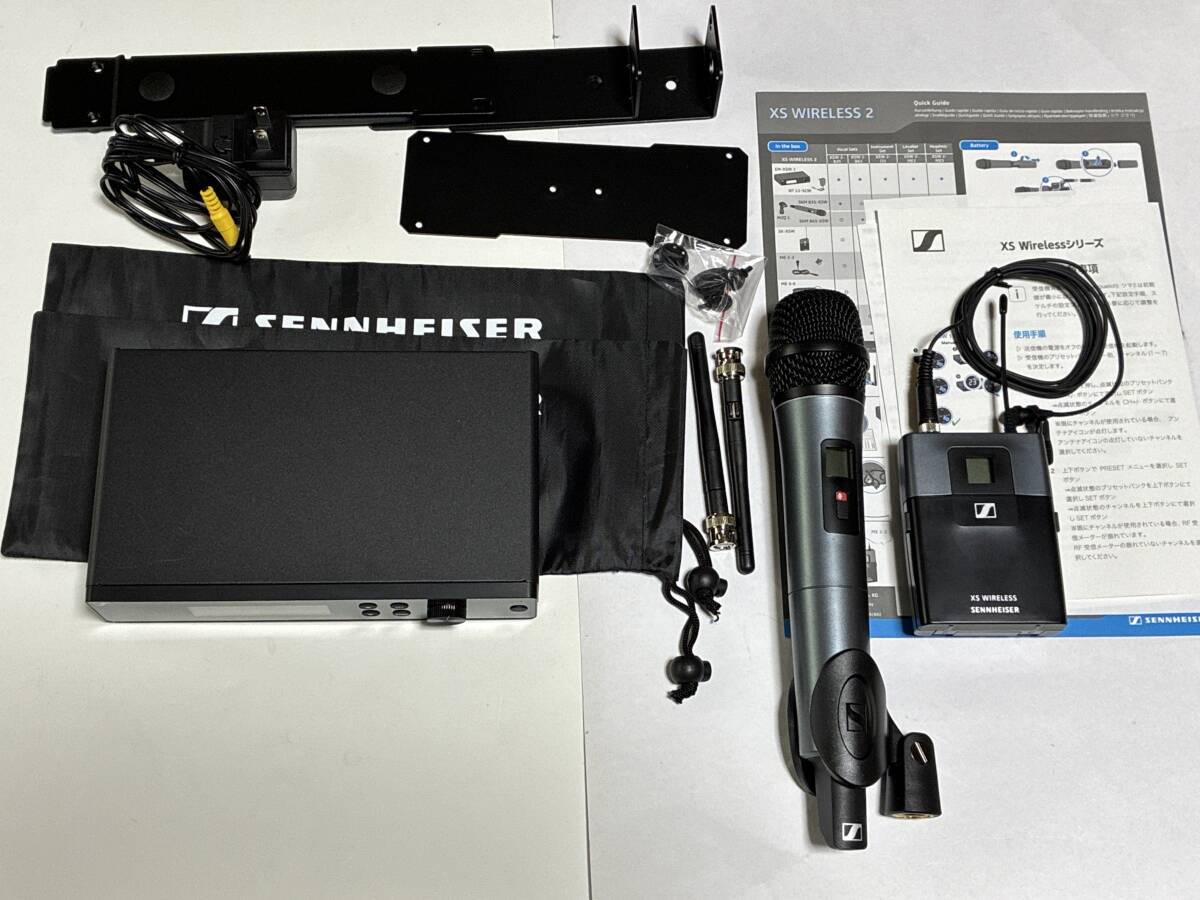 ゼンハイザー ワイヤレスマイクew135 G3-JB 4台+アンテナ分配機+ラック