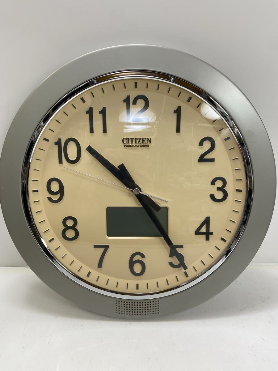 ☆CITIZEN シチズン☆ネムリーナPC 電波時計 掛け時計☆4FN402-0 夜
