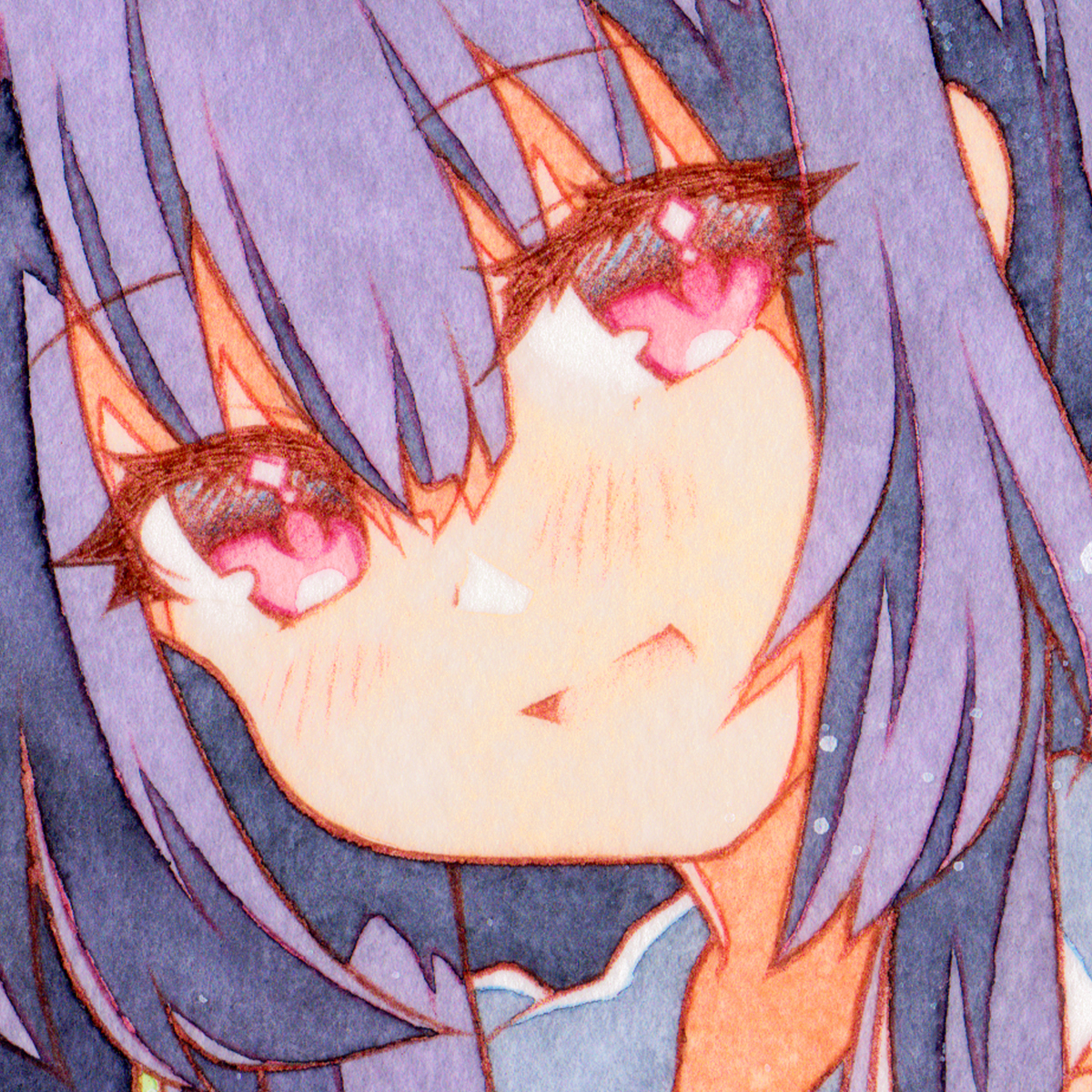 新品】手描きイラスト・東方project・蓬莱山輝夜・B5・モノクロ・ペン