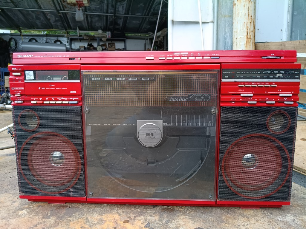 中古】80年代 シャープ コンポ CP-L600 レコード未使用 レトロ 昭和の