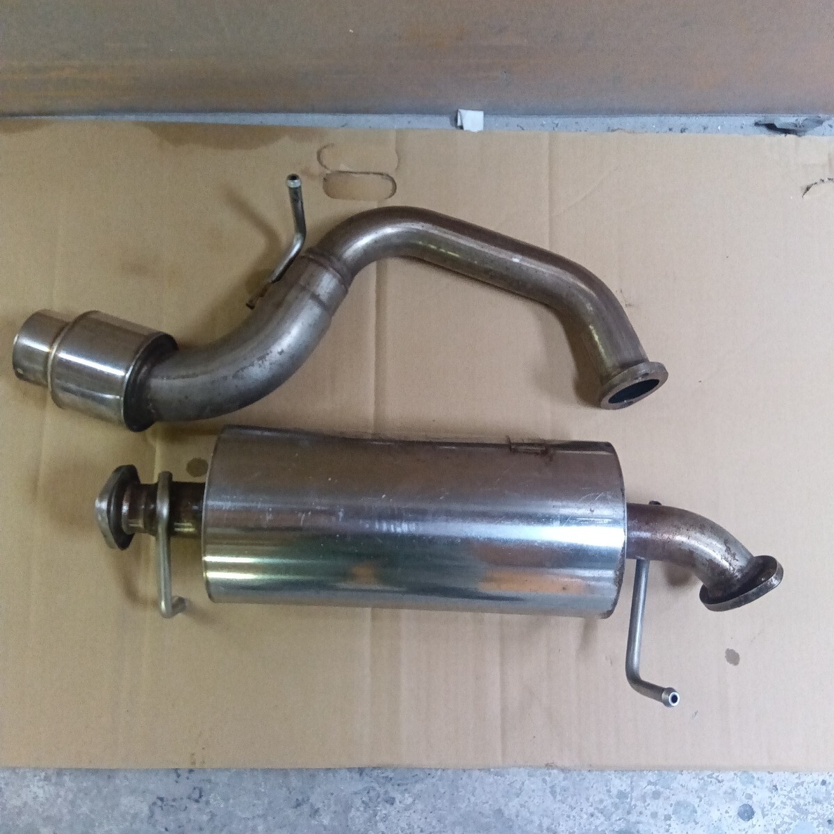 中古】EK9 シビック アペックス センター出しマフラーの落札情報詳細