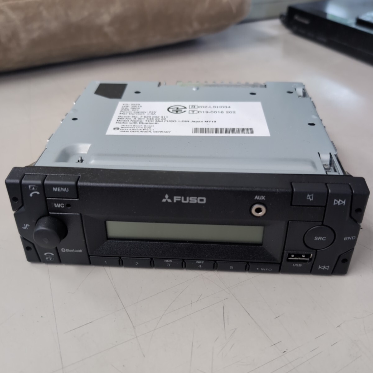 新品】 取扱説明書 新型 24V 日野純正 Bluetoothラジオ チューナー USB