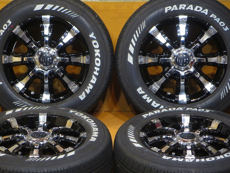 中古】200系ハイエース 100系ハイエース 16インチ 7J +25 TOYO PARADA