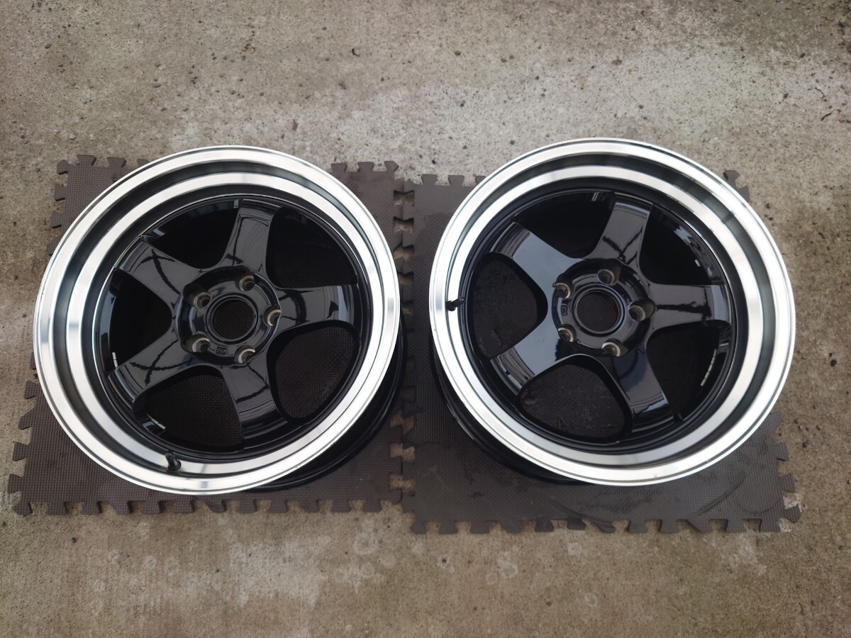 P1レーシング 225/45R17 9J 114.3 2本 5H シルビア ドリケツの落札情報