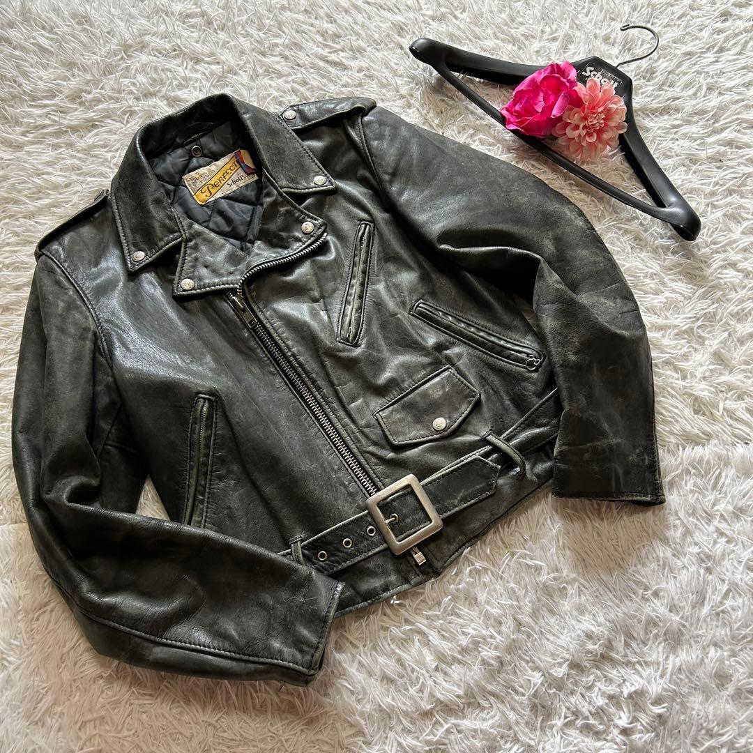 希少カラー＆レアサイズ 80s ビンテージ Schott ショット 818 カラー