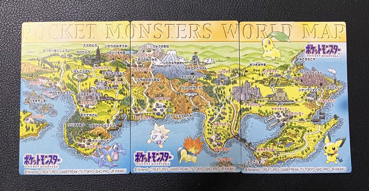 ポケモンワールドマップ ポスター　ポケモンキッズ 新品】地図 世界地図 大 ポスター 90x60cm 海外 大きい 大判 ワールド